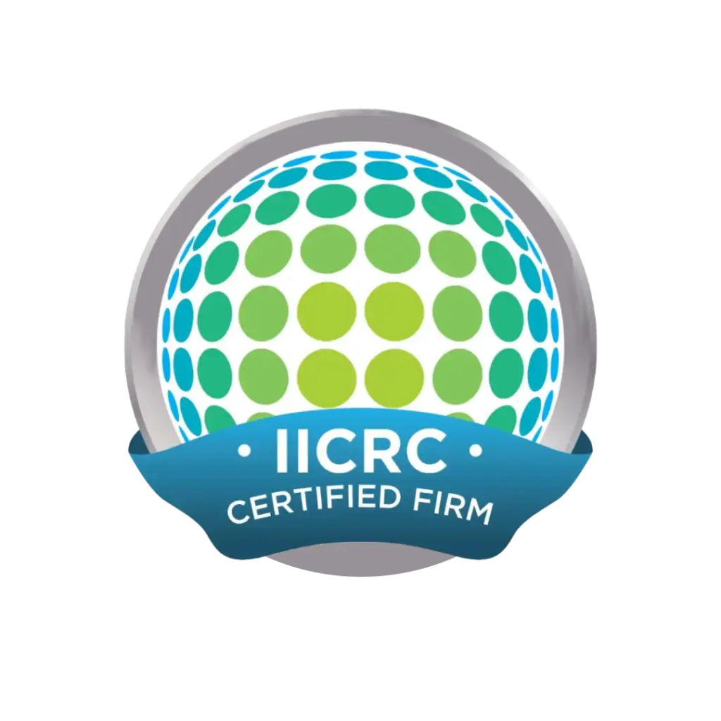 IICRC logo certification showcasing credentials which can be verified in real-time, online.