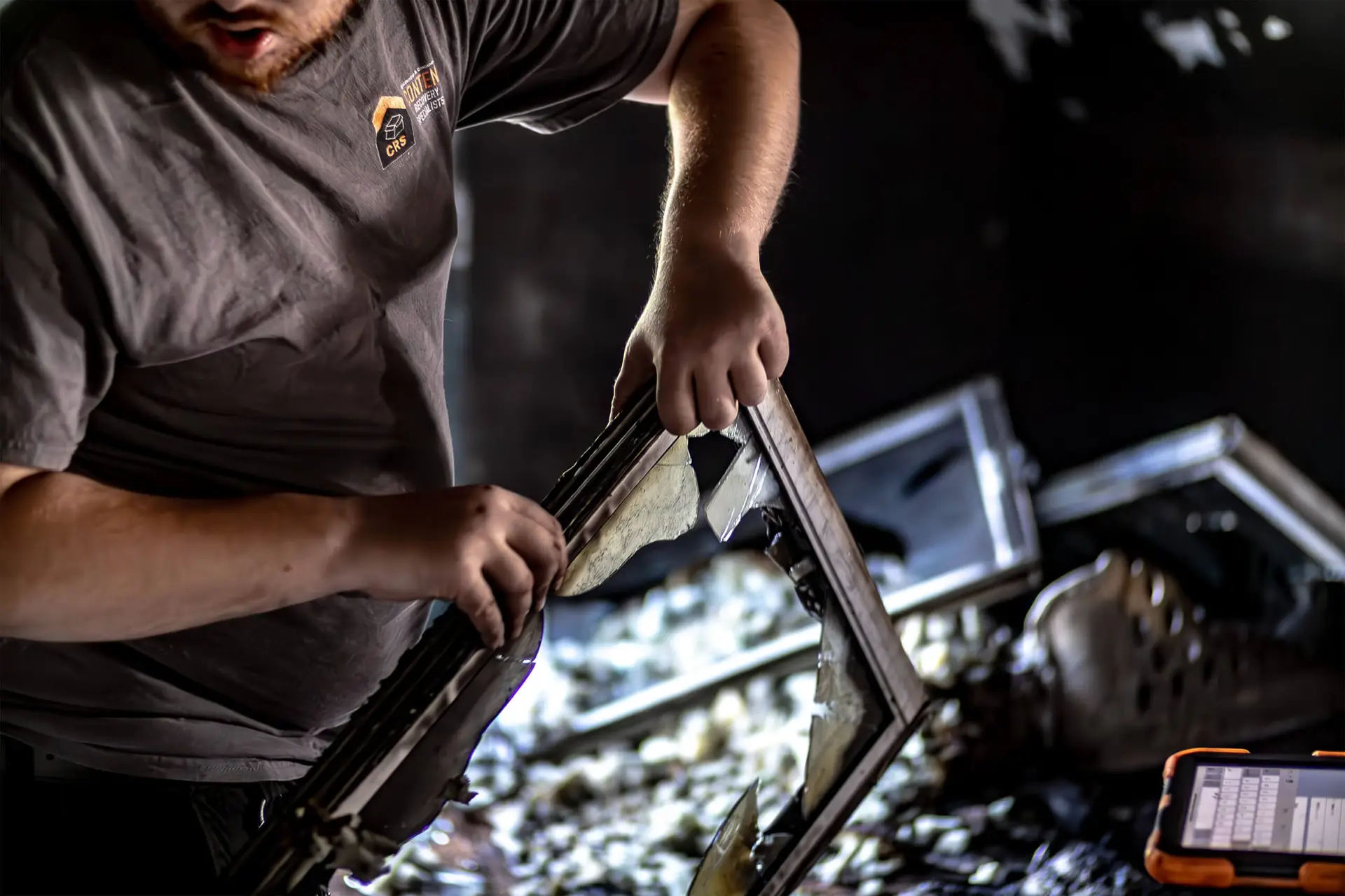 CRS team working hard to help contractors and adjusters in the insurance industry