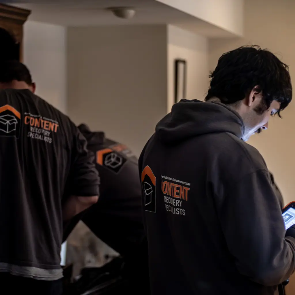 Content Recovery Specialists employees on site