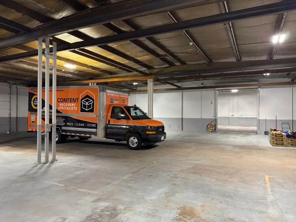 CRS Truck inside the new CRS St. Louis Warehouse