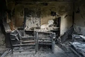 Fire Damaged House
