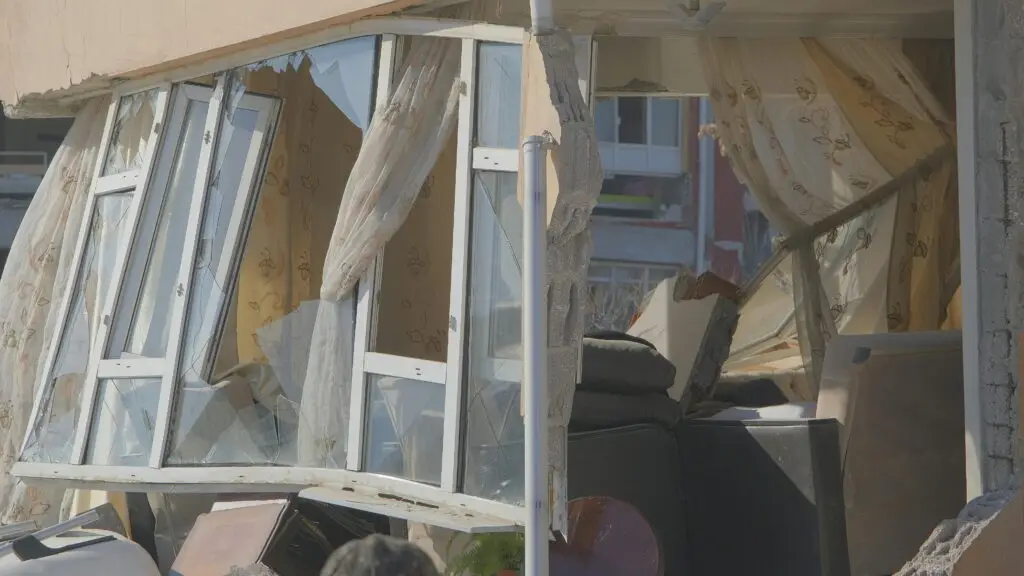 A home destroyed by a disaster