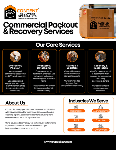 Commercial Packout and Recovery Services