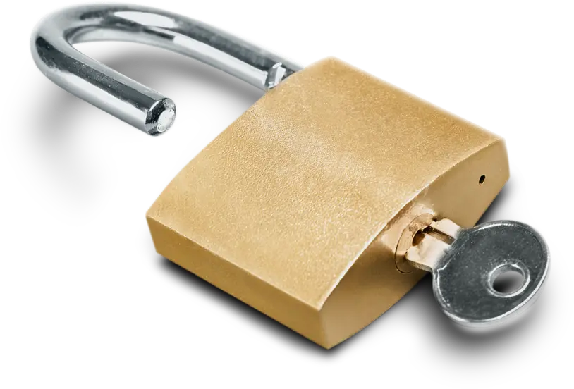 An unlocked lock